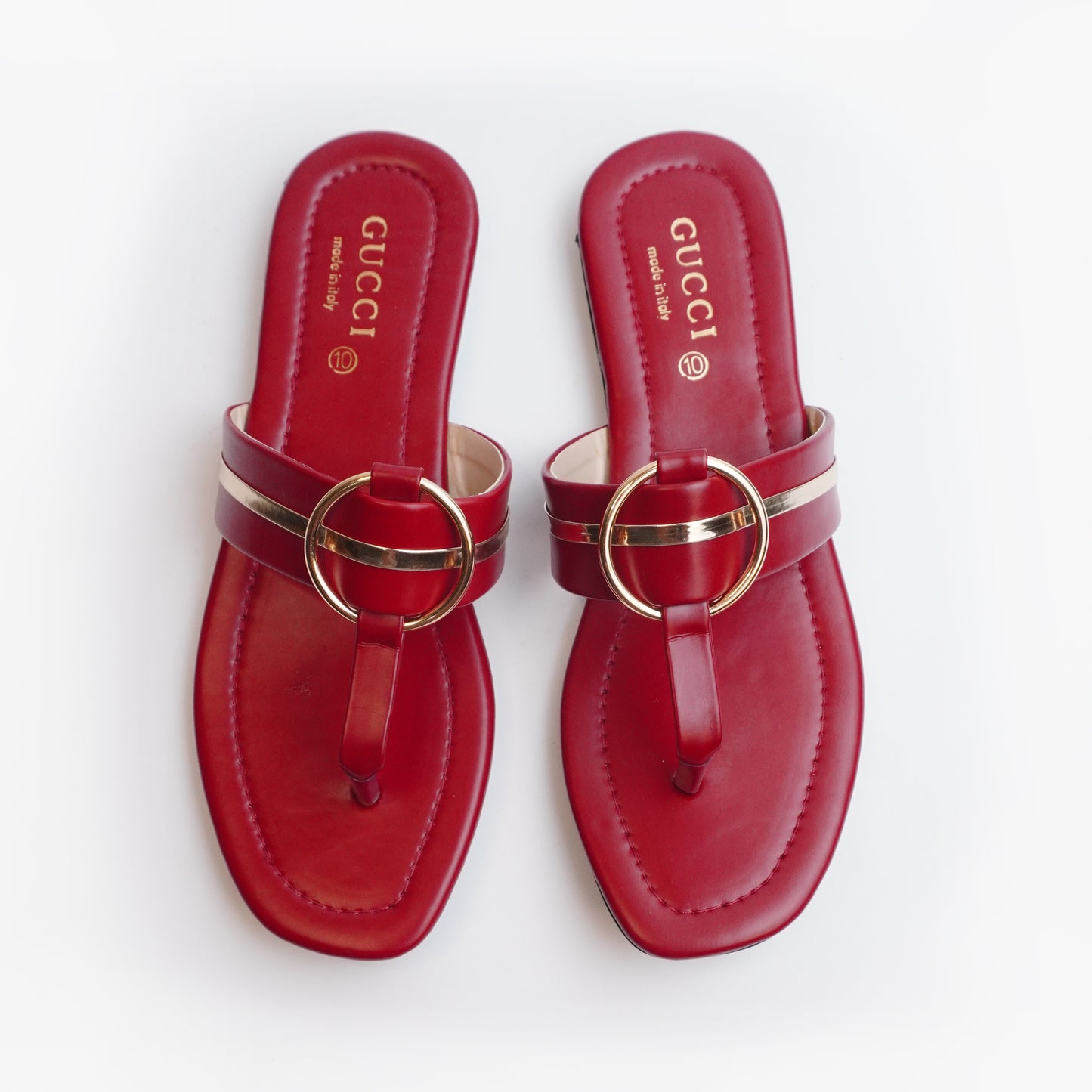 Black ladies sandals with golden buckle – Stylish casual flat sandals for women online Pakistan Nolva
