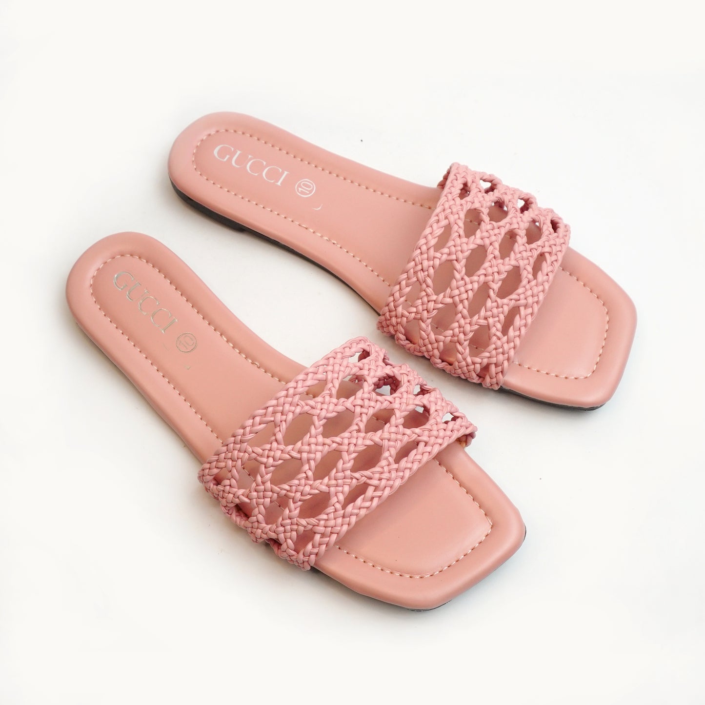 Nolva Women Bills beige flats with woven braided strap – stylish and comfortable women’s summer footwear