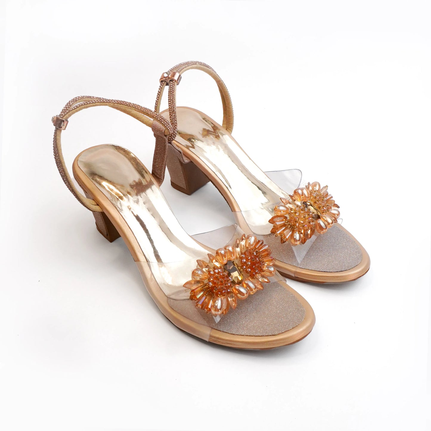 Nolva Crystal Bloom Heels