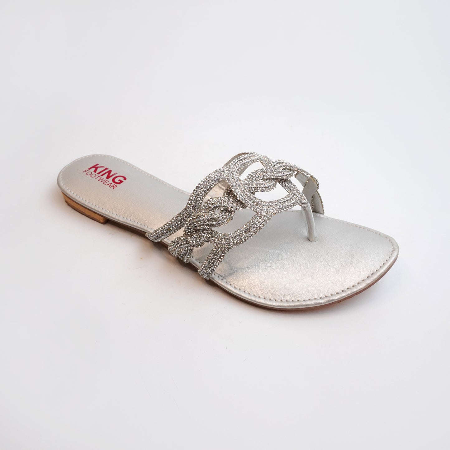Golden Designer Women Sandals | Party Wear Luxury Flat Sandals