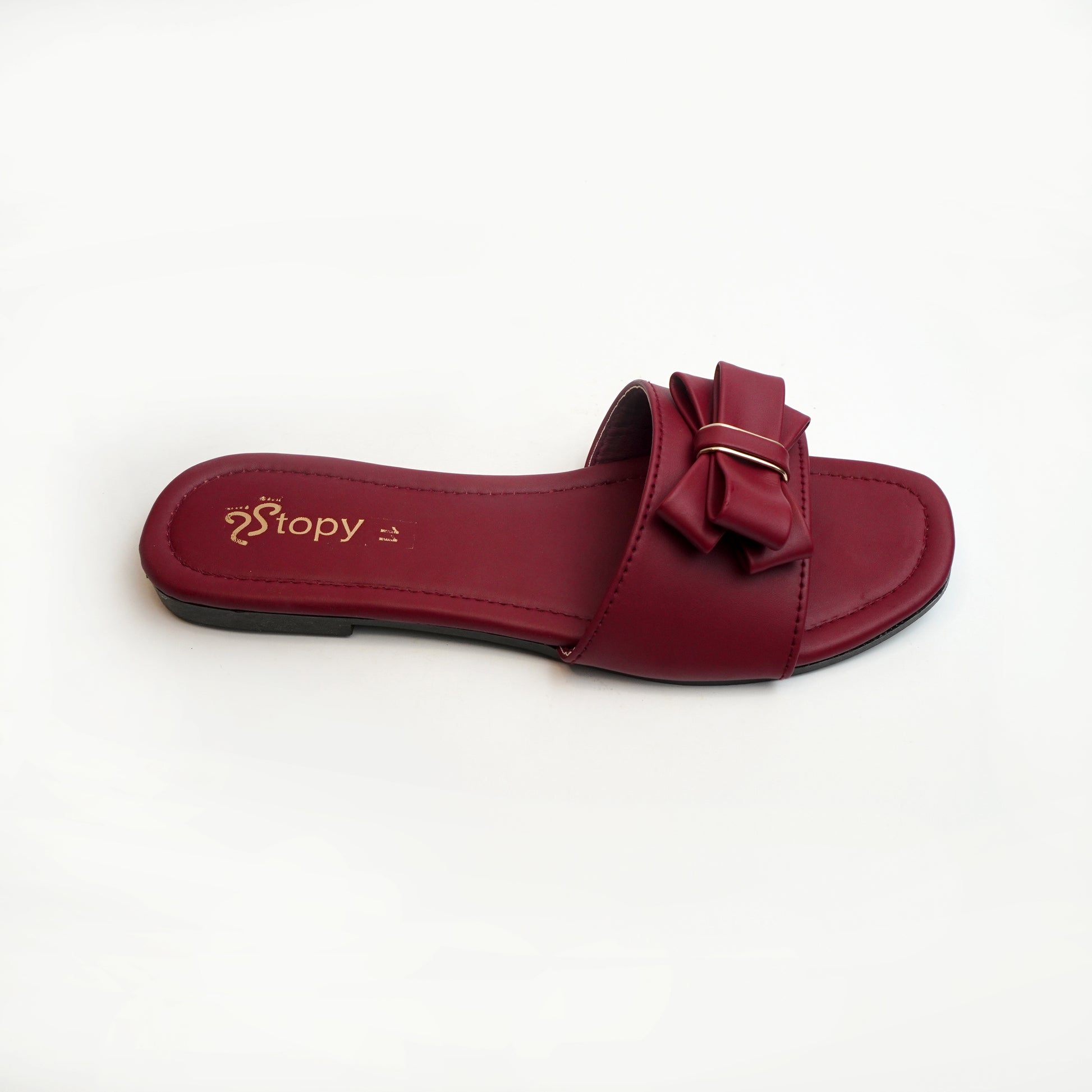 Nolva Chic Bow Flats in tan color with elegant bow detail – comfortable women’s flats for casual and office wear